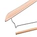 Tosnail Natural Wooden Suit Hangers, Wood Coat Hangers Pant Hangers with Locking Bar - 6 Pack