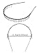 STHUAHE 6 PCS Unisex Black Metal Teeth Comb Hair Hoop Hairband Headband Hair Accessories by Beauty hair (6 Black)