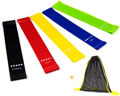 UJoylify Resistance Bands &Exercise Sliders, Exercise Bands for Women - Resistance Loop Bands for Legs and Butt - Workout Bands Gliding Discs Core Sliders for Home Gym Fitness with A Carry Bag