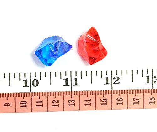 ALL in ONE Acrylic Crystal Ice Rock Cube for DIY Craft Vase Fillers Table Scatter Birthday Event Wedding Decoration (Multicolor)