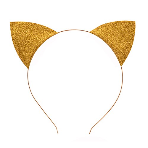 Mullsan 10 pieces Womens Costume Glitter Cat Ears Girls Headband Hairband - Image 5