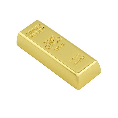 Usbkingdom 64GB USB 3.0 Flash Drive Cool Metal Bullion Gold Bar Shaped Jump Drive Pen Drive Memory Stick Thumb Drives USB Flash Disk