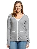 Meaneor Women Plus Size V-Neck Button Down Long Sleeve Soft Knit Cardigan Sweater(L-4XL)