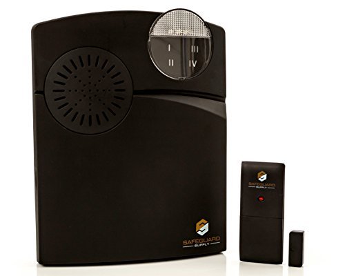 Entrance Alert - Retail Store Door Chime - Door Contact Alarm With Contact Sensor & Wireless Door Chime - Wireless Doorbell Long Range Up To 1000 Ft.