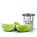 Rackies Premium Stainless Steel Shot/Shooter Glasses, 2 fl oz, Gift Set of 4 with Genuine Leather Case