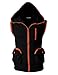 H2H Mens Activity Fashion Active Slim fit Sleeveless Hoodie Zip with Pockets BLACK US M/Asia L (CMOHOSL01)