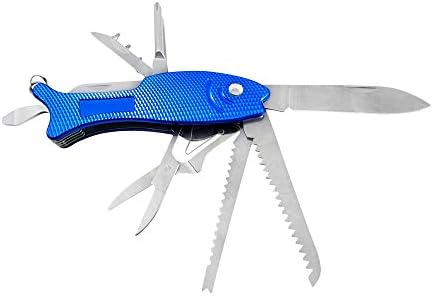 Multitool Swiss Style Army Military Survival Scout Pocket Knife With 11 Functions (blue)