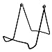 GIBSON HOLDERS 6AB Adjustable Wire Display Easel, 3.75" W x 4.75" H with 2.25" Display Ledge, Black, Pack of 6 primary