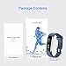 LETSCOM Fitness Tracker with Heart Rate Monitor, Slim Sports Activity Tracker Watch, Waterproof Pedometer Watch with Sleep Monitor, Step Tracker for Kids, Women, and Men