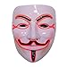 Emazing Lights Guy Fawkes for Vendetta Light Up Mask, Red