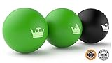 Holiday Deals:: Massage Ball :: Therapy Yoga Roller Balls for Deep Tissue, Trigger Point & Mayofascial Release :: Premium Quality Lacrosse Style Rubber Balls Best for Back & Foot Massage