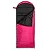 Lucky Bums Youth Muir Sleeping Bag 40°F/5°C with Digital Accessory Pocket and Carry Bag, Pink