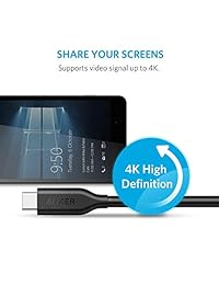 Anker Powerline USB-C a Cable USB-C 3.1 Gen 1 (3FT) con entrega de potencia para dispositivos USB tipo C incluyendo el nuevo MacBook, Chromebook Pixel, Nexus 5 X, Nexus 6P, OnePlus 2 y Más