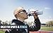 Embrava Best Sports Water Bottle - 17oz Small - Eco Friendly & BPA-Free Plastic - For Running, Gym, Yoga, Outdoors and Hiking - Fast Water Flow, Flip Top, Opens With 1-Click - Leak-proof Lid