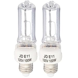 Satco S1916 120V 100-Watt T4 E11 Base Light Bulb, Frosted – Home