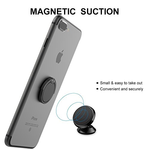 image for Finger Ring Stand,Evermarket 360° Rotary Cell Phone Holder Finger Loo