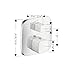hansgrohe PuraVida Avantgarde 2-Handle 6-inch Wide, Temperature Memory, Thermostatic Valve Trim Only in White/Chrome, 15775401