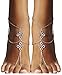 Bienvenu Barefoot Sandal Foot Jewelry Chain Anklet Bracelet,Silver_Style 4