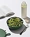 W&P Porter Plastic Bowl Lunch Container w/ Protective Non-slip Exterior, Green 1 Liter | Lid & Snap-tight Silicone Strap | Food Storage, Bento Box, Meal Prep | BPA-Free Plastic