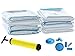 Space Saver Vacuum Seal Storage Bags for Clothes and Bedding Airtight & Reusable Includes Hand Pump for Compressing Travel Luggage Large and Strong (80-micron) 40