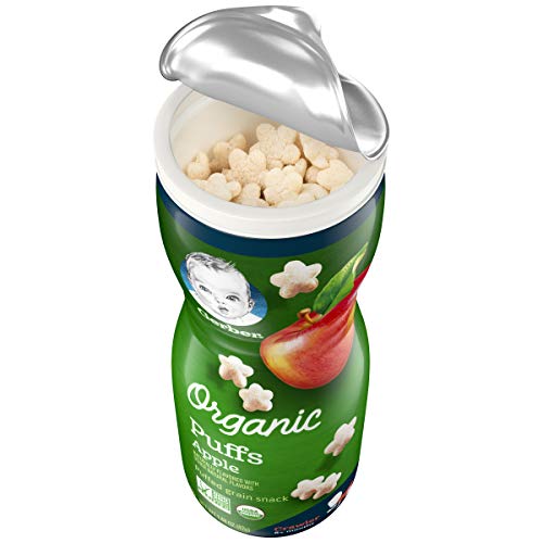 image for Gerber Graduates Gerber Organic Puffs Cereal Snack, Apple, Naturally F