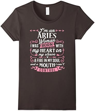 Women's Aries Shirt I'm an Aries Women Zodiac Birthday Gift Shirt Medium Asphalt