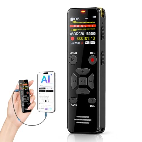 EVISTR Digital Voice Recorder 128GB
