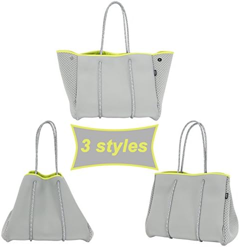 QOGiR Neoprene Multipurpose Beach Bag Tote with Inner Zipper Pocket 6 QOGiR Neoprene Multipurpose Beach Bag Tote with Inner Zipper Pocket
