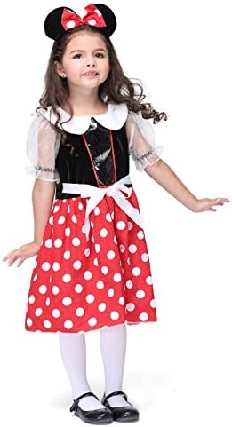 Vivihoo EK130 Halloween Cosplay Mickey Minnie Dress Costume For Little Girl (S)
