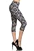 Leggings Depot Women's Popular Best Capri Cropped Regular and Plus Butterknit Soft Printed Brush Leggings Batch10 (Regular (Size 0-12), True Royal)