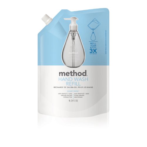 Method Gel Hand Wash Refill 34oz, Sweet Water (Pack of 6) image