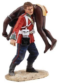 W. Britain 20163 "Clearing the Yard" Set No.1 - British 24th Foot Carrying Dead Zulu