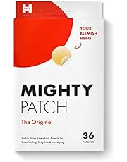 Mighty Patch Original from Hero Cosmetics - Hydrocolloid Acne Pimple Patch for Zits and Blemishes, Spot Treatment Stickers for Face and Skin, Vegan and Cruelty Free (36 Count)