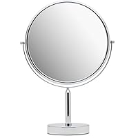 Mirrorvana XXLarge 11-Inch Oversized Magnifying Makeup Mirror with Stand, Double Sided 3x/1x Magnification, 17" Height