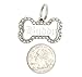 Yippo Accessories Custom Engraved Personalized Stainless Steel Bone Shape w/Clear Rhinestones Dog Pet ID Jewelry Bling Tag