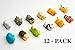Animal Cable Charger Protector 12-Pack Accessory Bites, Cute Pet Charging Cable Saver for iPhone & Samsung USB Cord, Gift