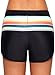 Dearlove Women Striped Waistband Swim Beach Board Shorts Swimsuit Bottoms