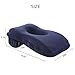 SOMIDE Nap Sleeping Face Pillow, Memory Foam Slow Rebound Face Down Desk Pillow Sleeper Back Support, Hollow Design, Removable Washable Velvet Cover Blue