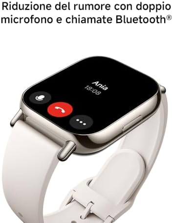 Redmi Watch 5 Lite, Smartwatch con display AMOLED 1.96", GNSS integrato, Chiamate Bluetooth, Autonomia 18 giorni, Resistenza Acqua 5ATM, Monitoraggio Salute e Sonno, 150+ modalità Fitness, Oro