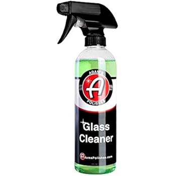 Adam's Glass Cleaner (16oz) - Car Window Cleaner | Car Wash All-Natural Streak Free Formula for Car Cleaning | Safe On Tinted & Non-Tinted Glass | Won't Strip Car Wax or Paint Protection