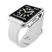 42mm Case, X-Doria Edge Premium Aluminum & TPU Bumper Frame (Silver White) - Compatible with Watch