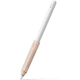 Ringke Silicone Drafting Grip Holder Compatible with Apple Pencil 2nd Generation, Apple Pencil USB-C and Apple Pencil Pro Case, Perfect Grip Silicone Protective Cover Sleeve Accessories - Pink Sand