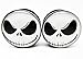 Evil Jack Skellington - The Nightmare Before Christmas Ear Plugs - Acrylic Screw-On - New - 8 Sizes - NewPair (00 Gauge (10mm))