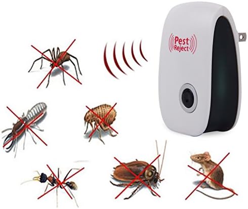 Ultrasonic Mouse Bug Pest Repeller Mosquito Insect Cockroach Electronic Rejector - US PLUG