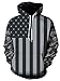 FEOYA Unisex Galaxy Print Hoodie Digital Printing Sweatshirts Sweater Pullover