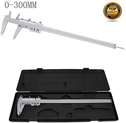 WooBrit Vernier Caliper 300MM 11.81” Stainless Steel Micrometer Measuring Tool Caliper for Precision Measurements with Storage Box