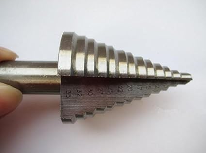 Generic 5-35 MM (13 Pasos 5,7, 10,12, 15,17, 20,22, 25,27, 30,32, 35 MM) HSS Step Drill Bit Instalaci