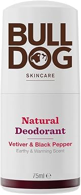 Bulldog Vetiver & Black Pepper Roll On Natural Deodorant 75 ml