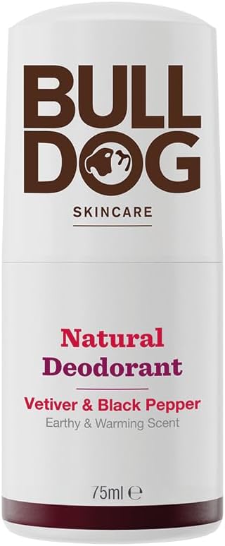 Bulldog Vetiver & Black Pepper Roll On Natural Deodorant 75 ml