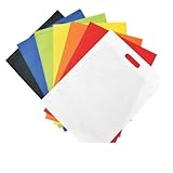 Double Threaded,Thick,Reusable,Branded,D-Cut Non-Woven Carry Bag- Size (08' x 10') : Pack of 25
